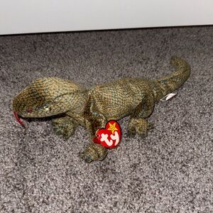 Ty Textured Lizard Plush with Green and Brown